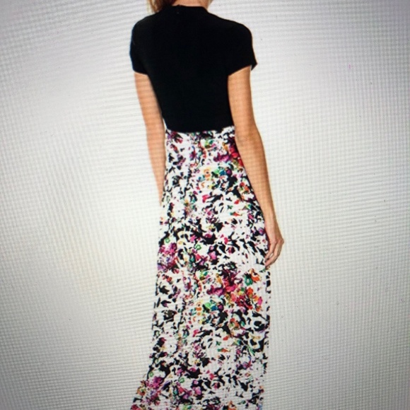 Chetta B Beautiful Black with Floral Maxi Size 12 - Picture 5 of 8